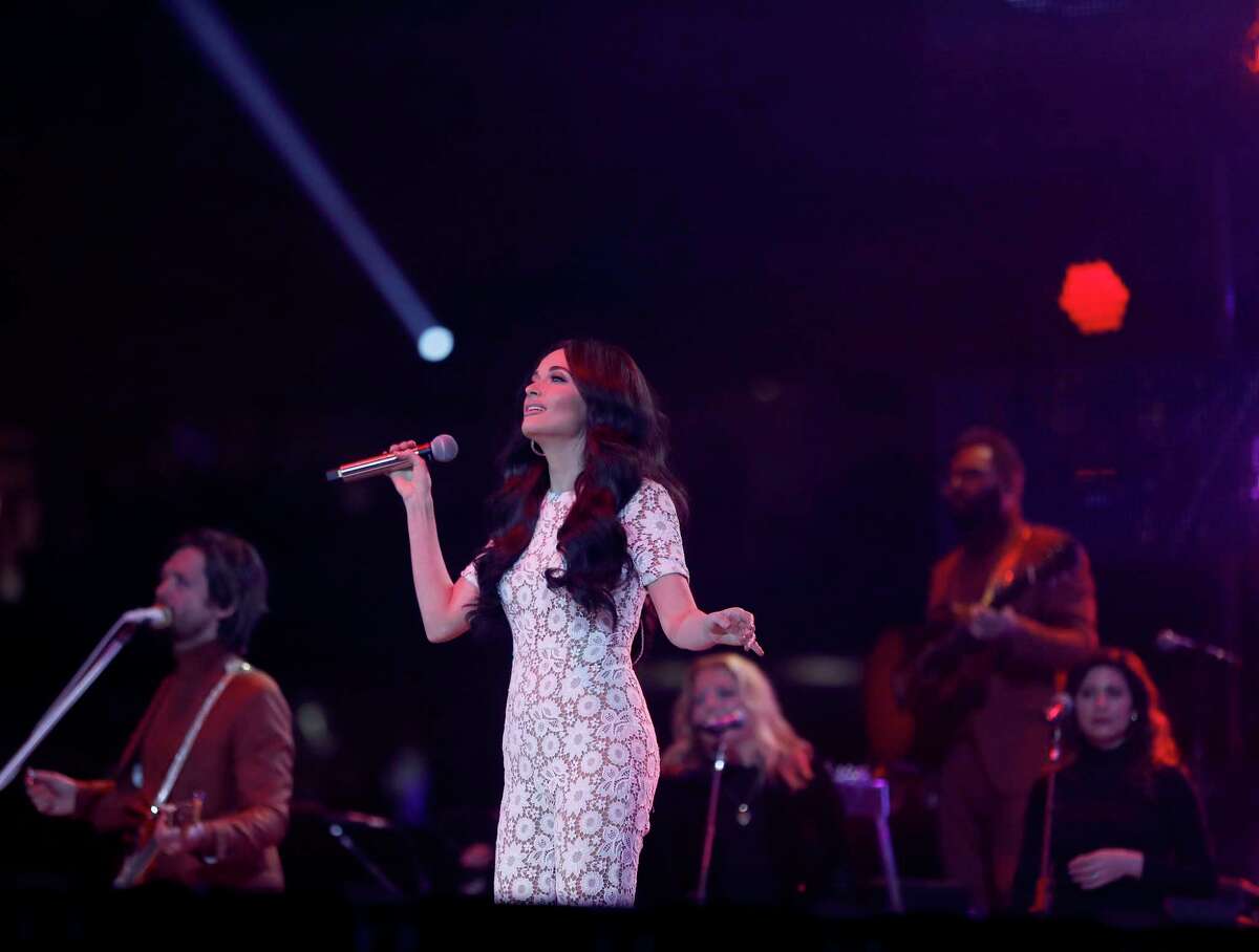 Kacey Musgraves performs during the Houston Livestock Show and Rodeo at NRG Stadium, Monday, Feb. 25, 2019, in Houston.