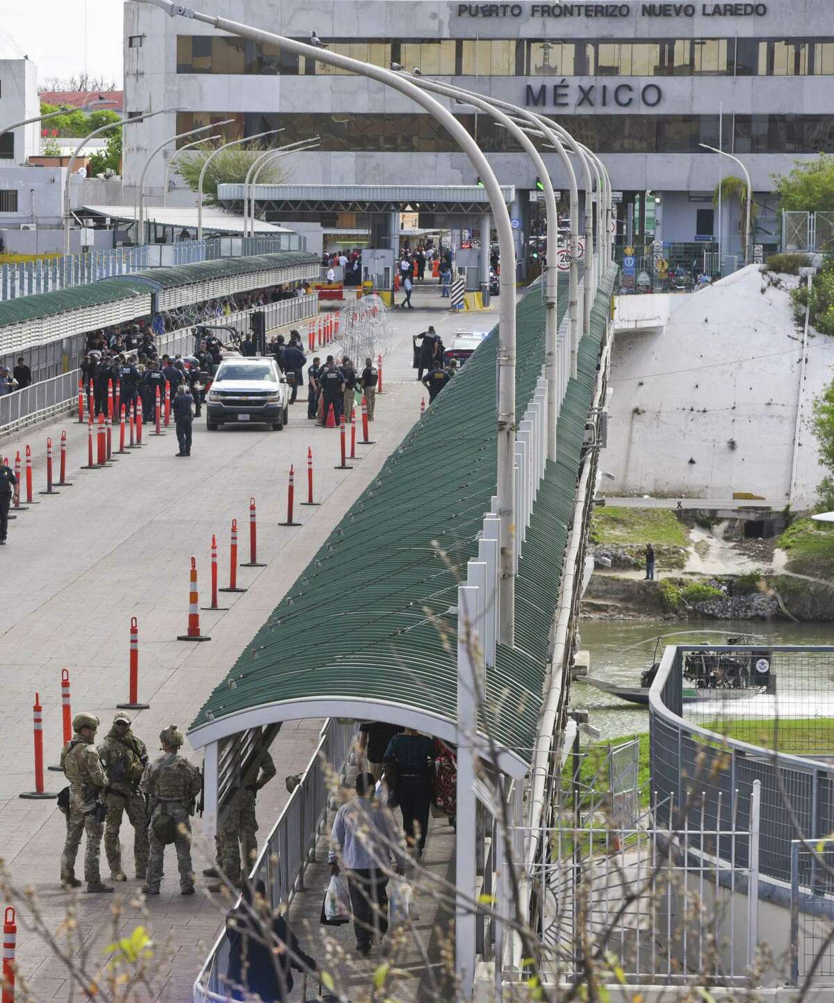 Aduanas y Protección Fronteriza cerró temporalmente el Puente Internacional Portal de las Américas el lunes 25 de febrero de 2019.
