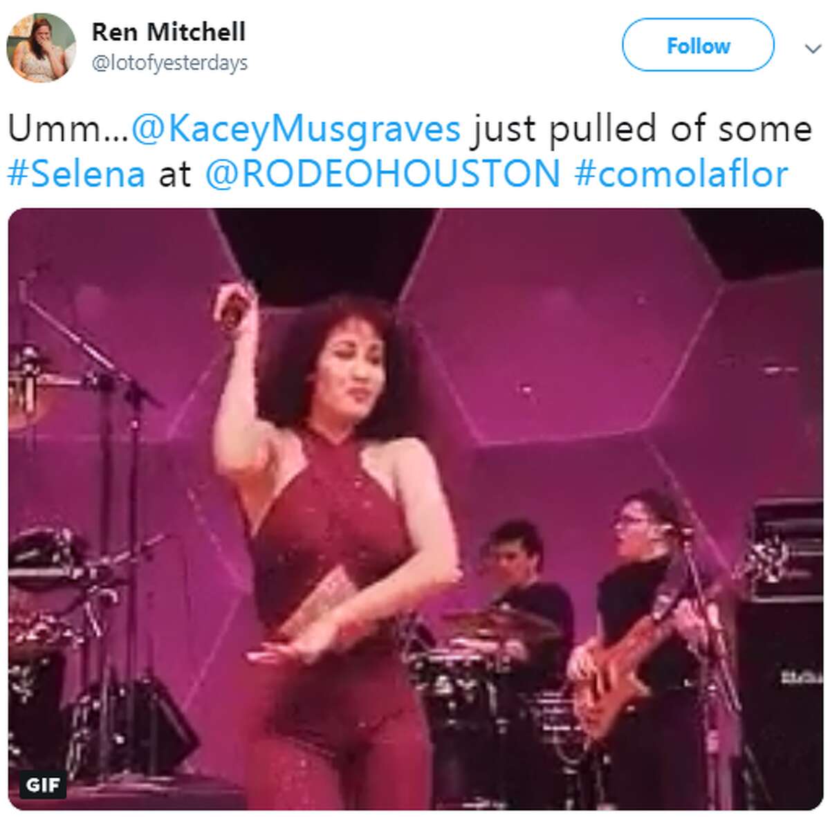 Twitter reacts to Grammy Award-winner Kacey Musgraves covering "Como La Flor" by Selena.