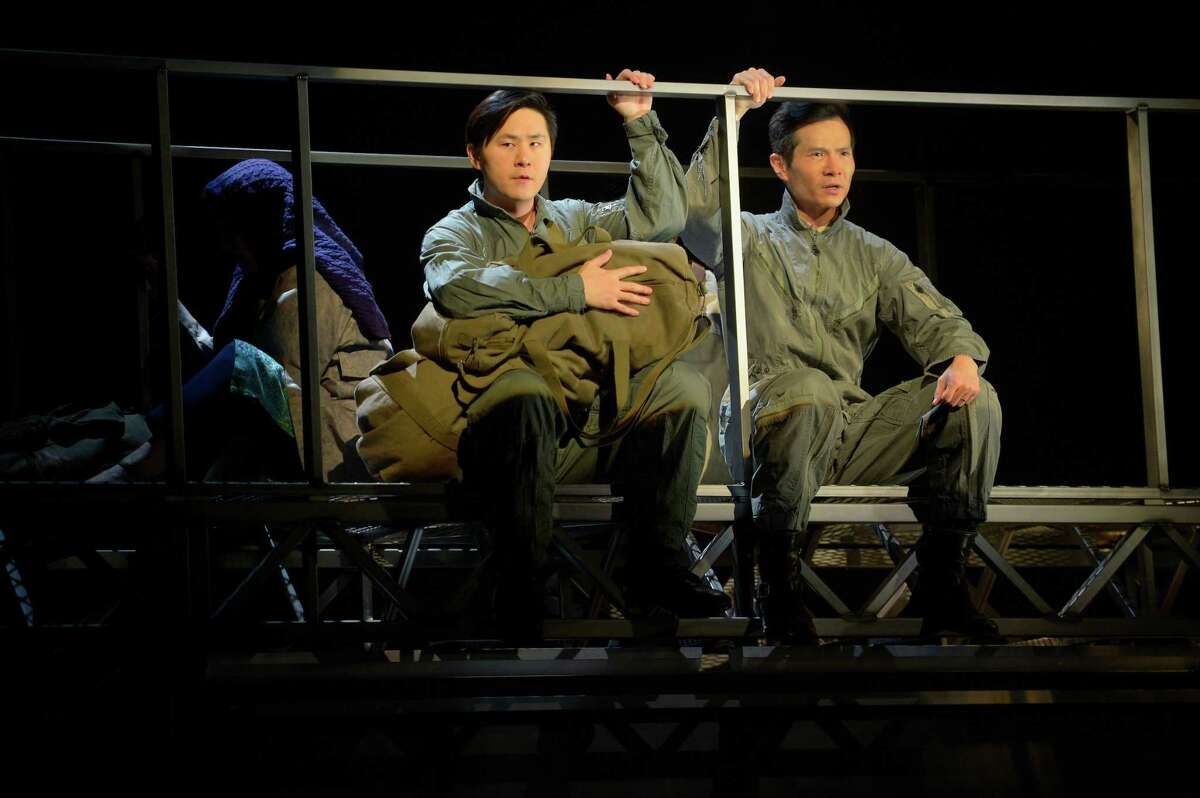 Nhan (Stephen Hu, left) and Quang (James Seol, right) in American Conservatory Theater's "Vietgone."