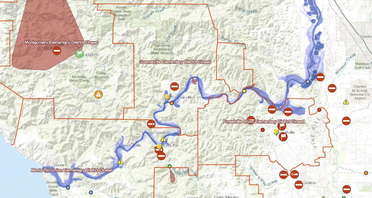 Interactive Flood Map Of Russian River Identifies River Levels Road   1200x0 