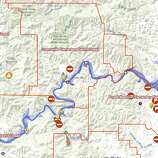 Interactive flood map of Russian River identifies river levels, road ...