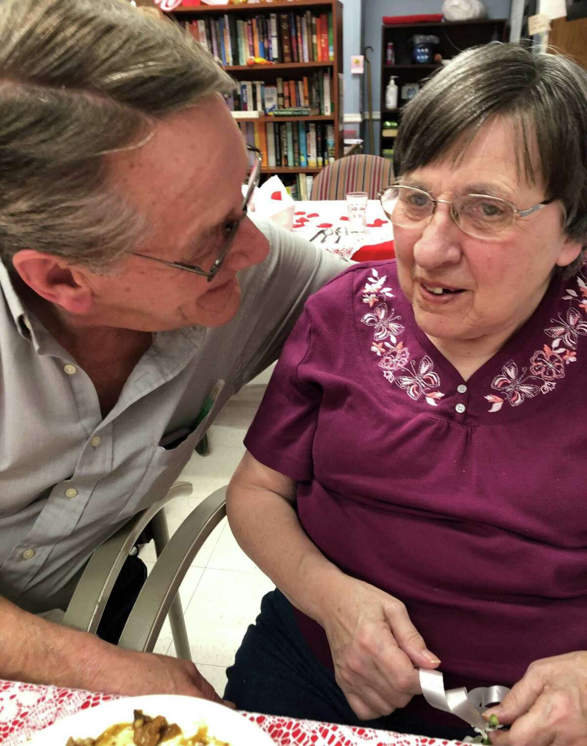 Rich Tomascak cherishes the special lunch with his wife Ruth Ann.