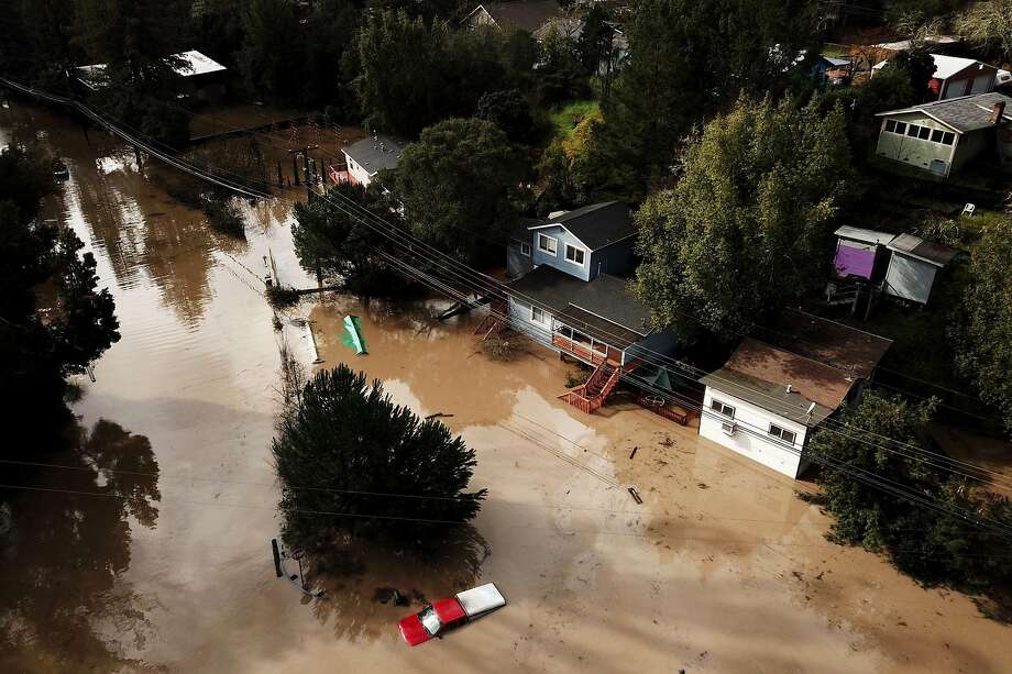 Rivers where roads should be Drone footage shows extreme flooding in