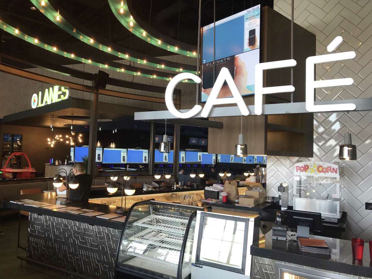 The new EVO Entertainment Schertz movie multiplex features a full-service café with various entrees.
