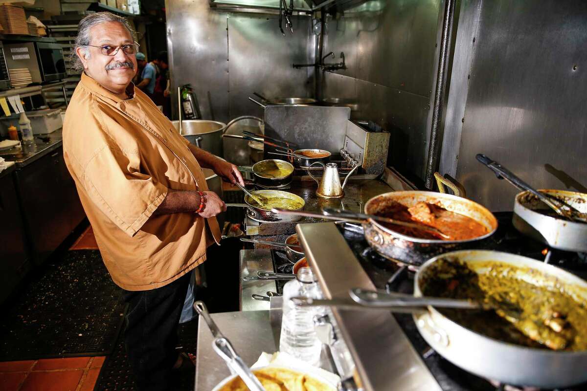 BEFORE: Himalaya restaurant chef-owner Kaiser Lashkari stands in the kitchen Wednesday, Aug. 2, 2017 in Houston.