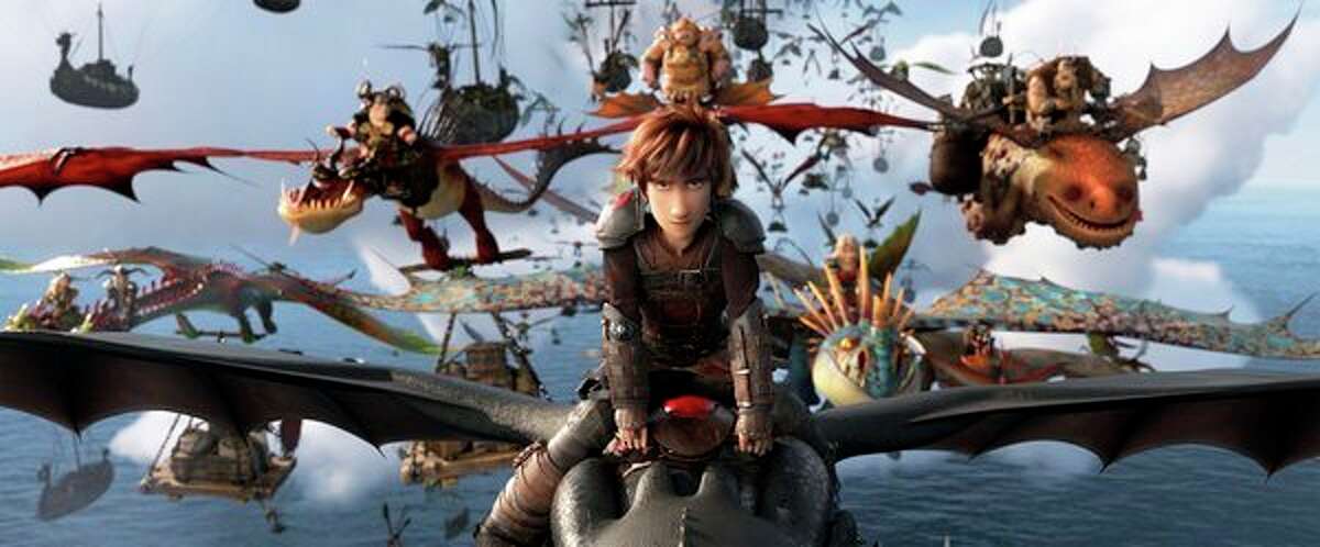 The character Hiccup, voiced by Jay Baruchel, in a scene from 'How to Train Your Dragon: The Hidden World.' (DreamWorks Animation/Universal Pictures via AP)