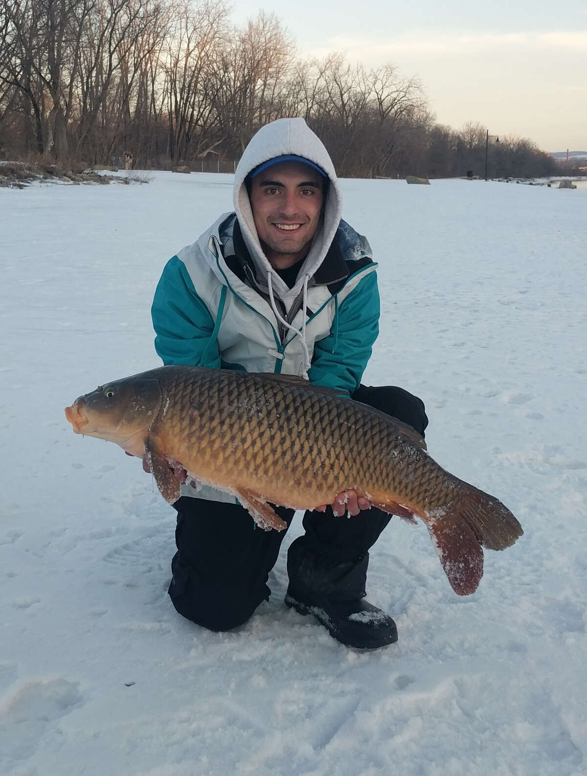 Keep clicking for some big and little fish caught by Times Union readers. Stephen Kline caught this 25-pound carp on a frigid February day in 2019 near Amsterdam, at one of the only sections of the Mohawk River that wasn't iced over.