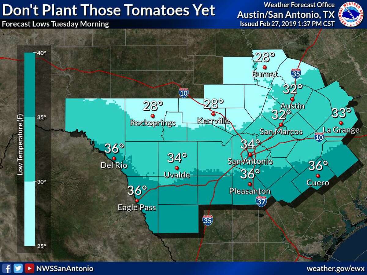 Cold front drops temperature in San Antonio, stronger front with potential freeze expected Sunday
