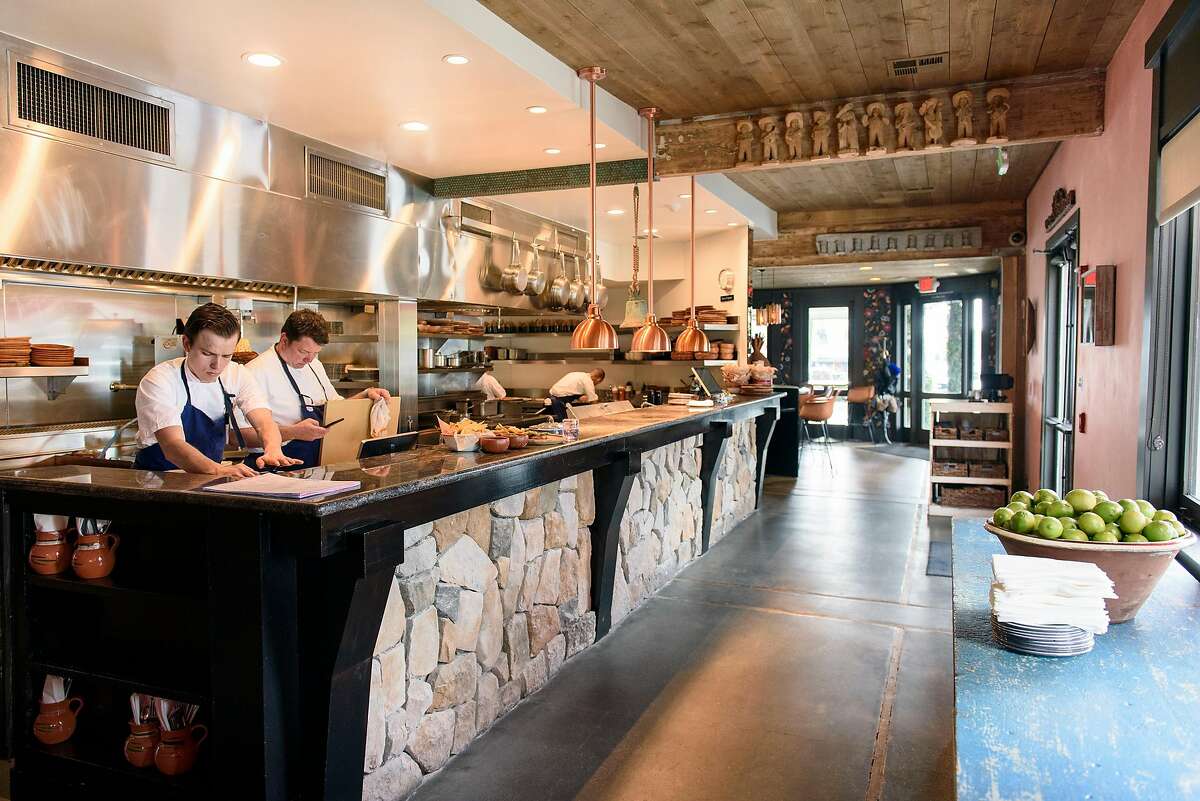 The open kitchen area at La Calenda restaurant in Yountville, Calif., on Wednesday February 27, 2019.