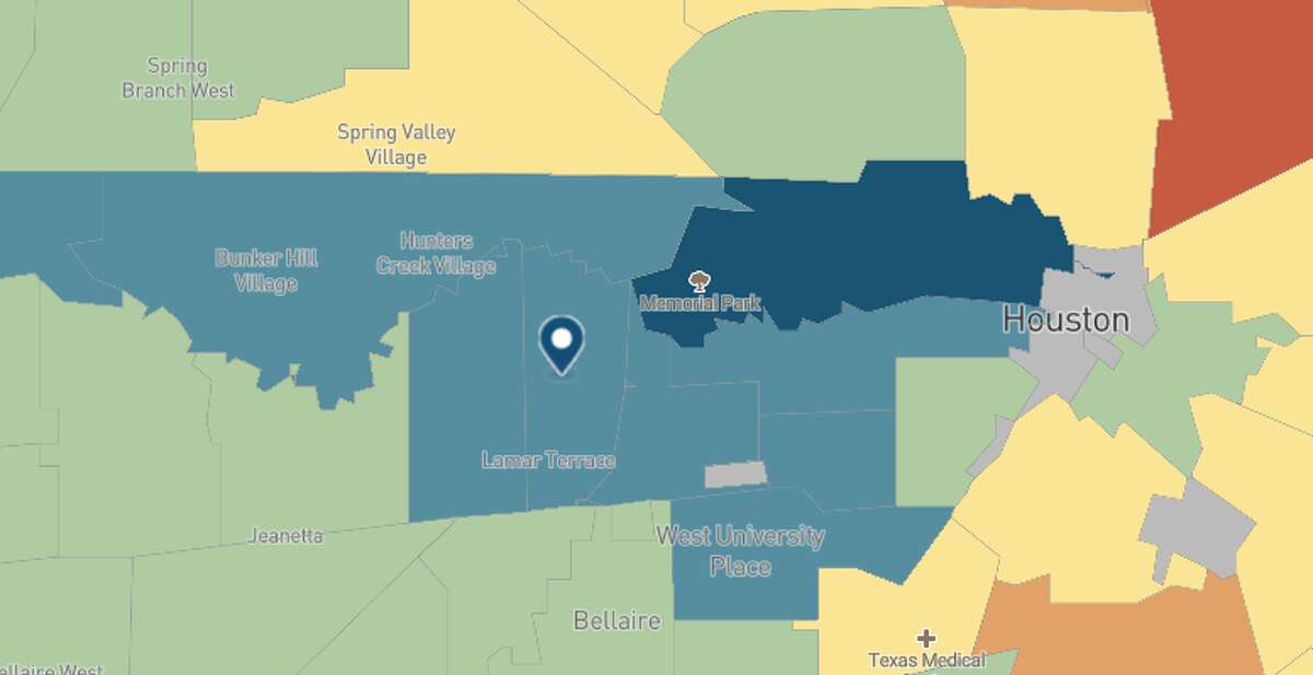 The Houstonarea zip codes where you're expected to live the longest