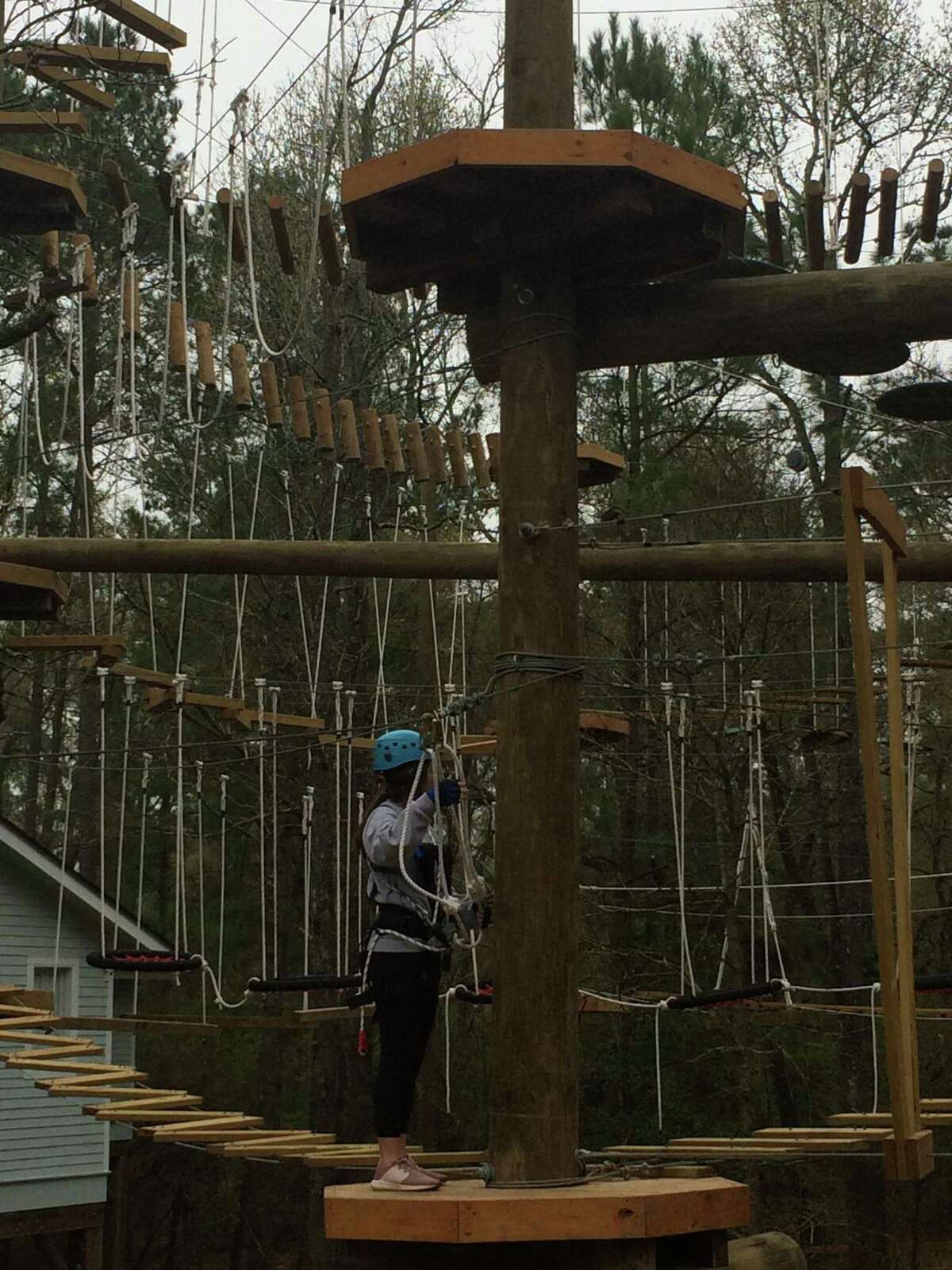 Texas TreeVentures high ropes park in The Woodlands expected to open in