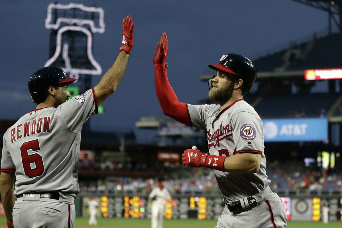 Bryce Harper Washington Nationals Game-Used #34 Red Jersey with