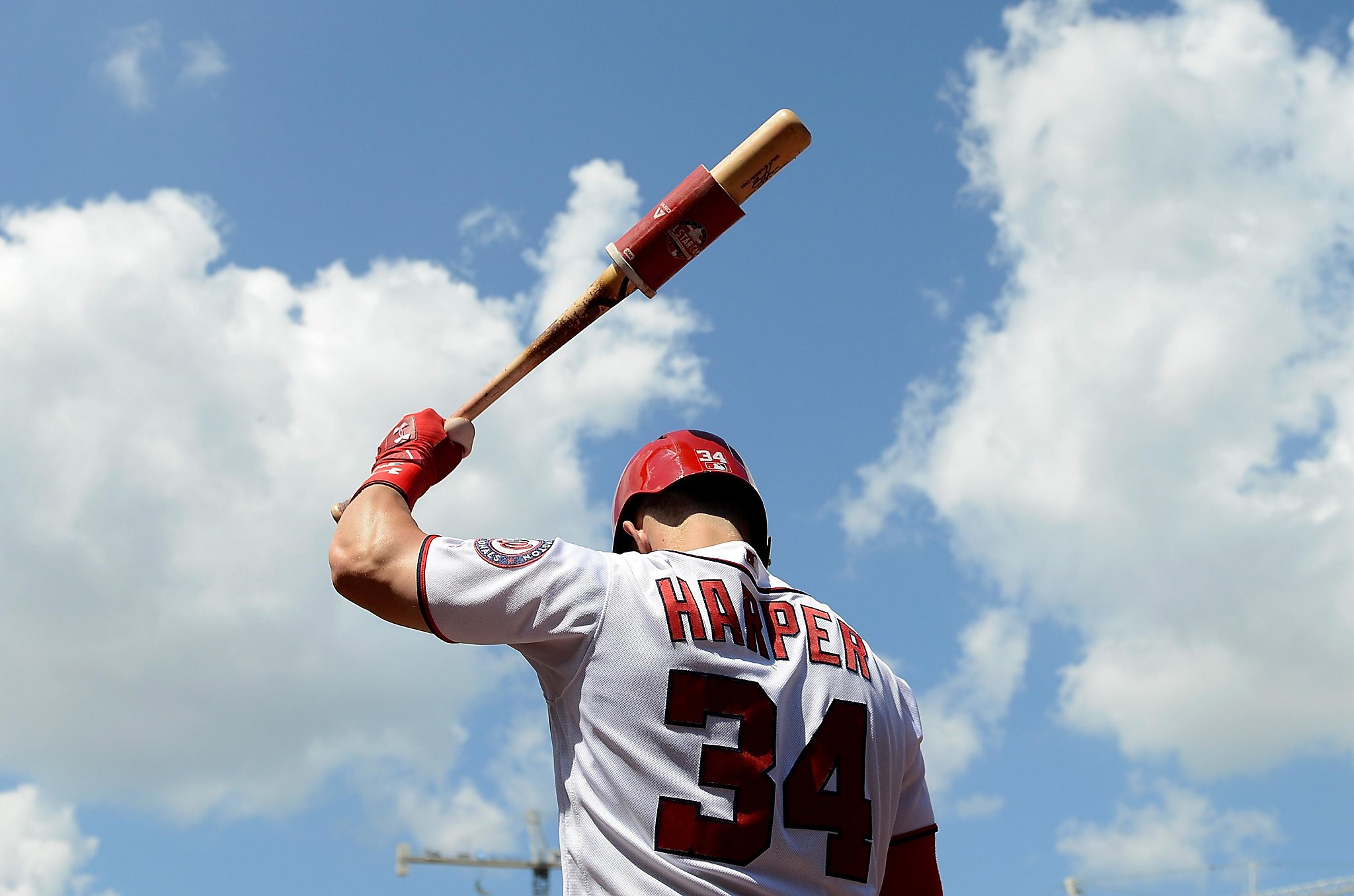 Majestic Washington Nationals Bryce Harper #34 Cool Base MLB