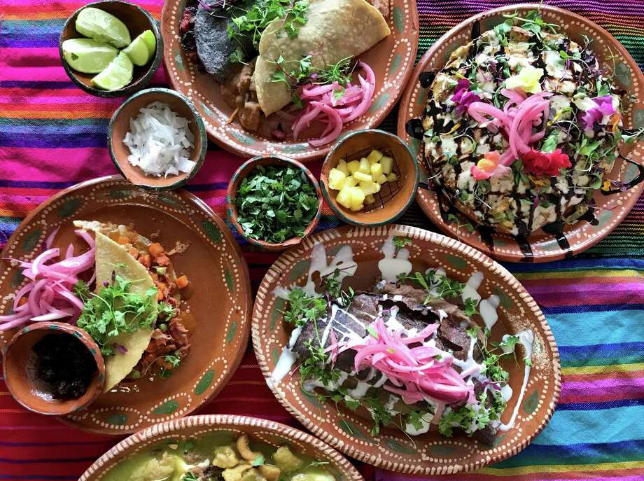 A selection of plates from Sol de Mexico. Photo: Paul Stephen / Staff