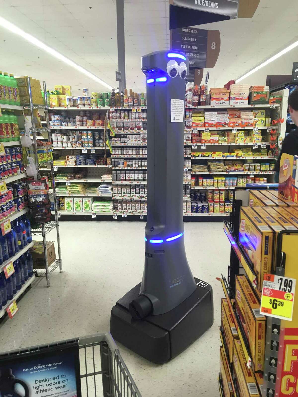 Marty the robot seen in a Stop & Shop in Amity, Conn.