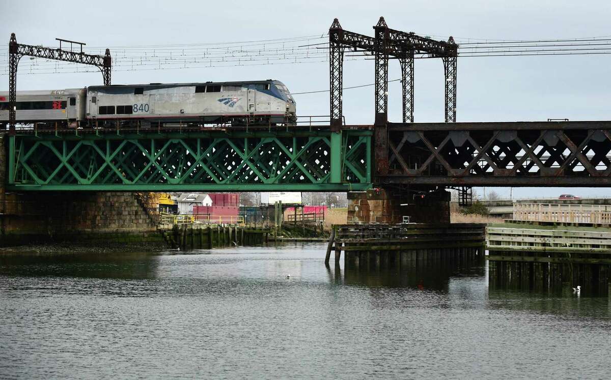 The Metro-North Railroad Walk Bridge Friday, March 1,, 2019, in Norwalk, Conn. Since it was first announced, the design of the Walk Bridge repalcement project has been in the crosshairs of Norwalk residents who are opposed to the vertical-lift bridge design.