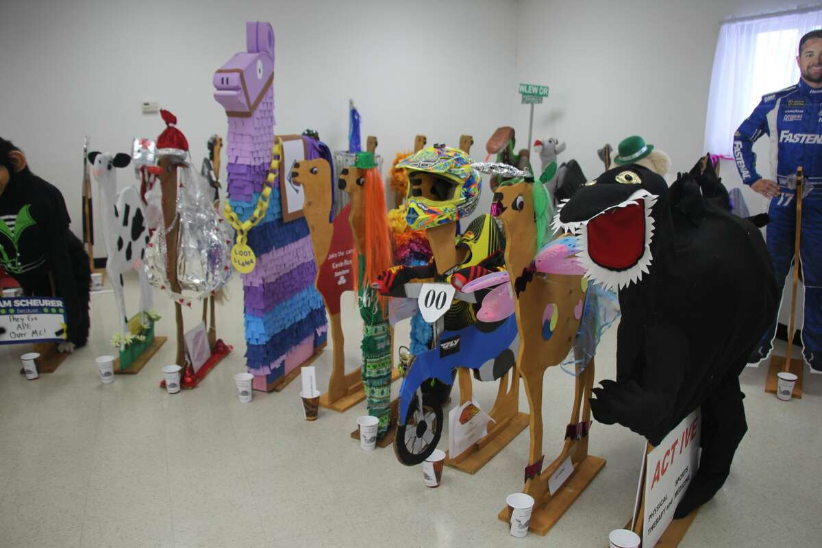 Local business, organizations and individual sponsors did not disappoint! Everyone crafted wonderfully-decorated camels to participate in tonight's Thumb Industries Camel Races at the Bad Axe Knights of Columbus Hall. The event is an annual fundraiser for Thumb Industries, which helps employ people with vocational disabilities.