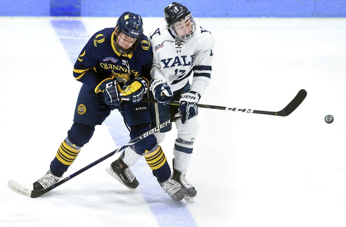 Karlis Cukste, left, is back for his senior season to lead a revamped defense for Quinnipiac