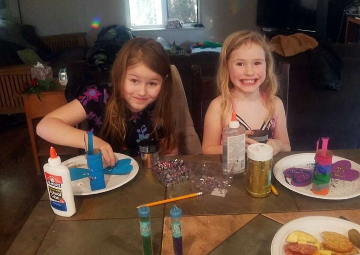 This undated photo provided by the Humboldt County Sheriff's Office shows Leia Carrico, 8, left, and her sister Caroline Carrico, 5, as they seek the public's help in locating them. More than 100 law enforcement personnel are searching for the two young sisters who've been missing from their Northern California home since Friday, March 1, 2019, last seen around 2:30 p.m. Friday outside their home in Benbow, a small community about 200 miles (320 kilometers) northwest of Sacramento. (Humboldt County Sheriff's Office via AP)