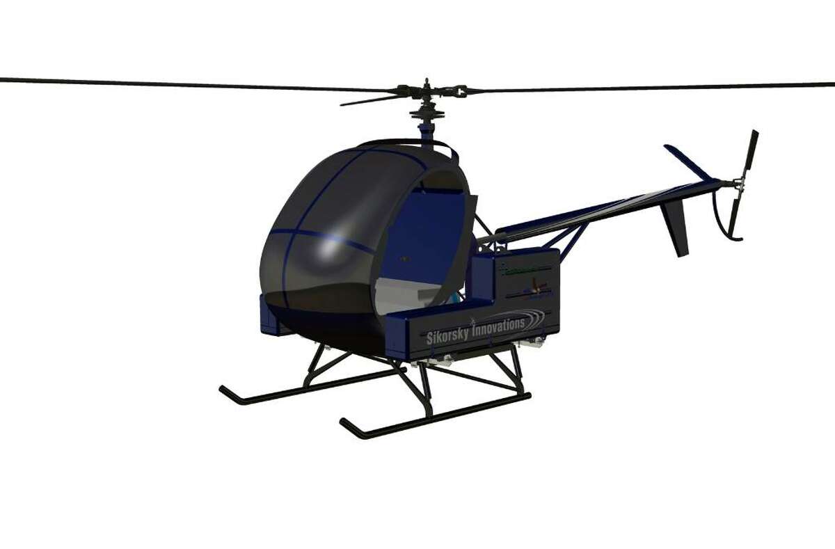 This is a computer-image of the Firefly, Sikorsky Aircraft’s battery-powered helicopter that the company is unveiling today at the EAA AirVenture air show in Oshkosh, Wis. The show runs through Sunday.