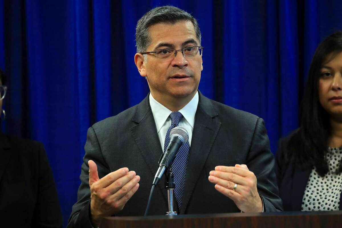 Attorney General Xavier Becerra of California speaks to reporters in San Francisco, Feb. 26, 2019. Becerra filed a lawsuit on March 4 to block a controversial move by the Trump administration that would strip millions of dollars from Planned Parenthood and similar reproductive health service providers that receive federal funding. “Jeopardizing the health of women is not what we should be doing in the year 2019,” he said. (Jim Wilson/The New York Times)