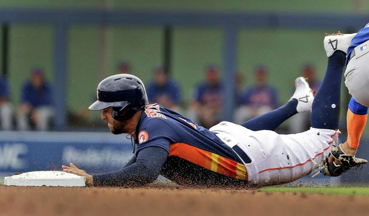 George Springer, who totaled 11 stolen bases over the last two seasons, already has three this spring for an Astros team that is 13-for-20 over its first 12 Grapefruit League games.