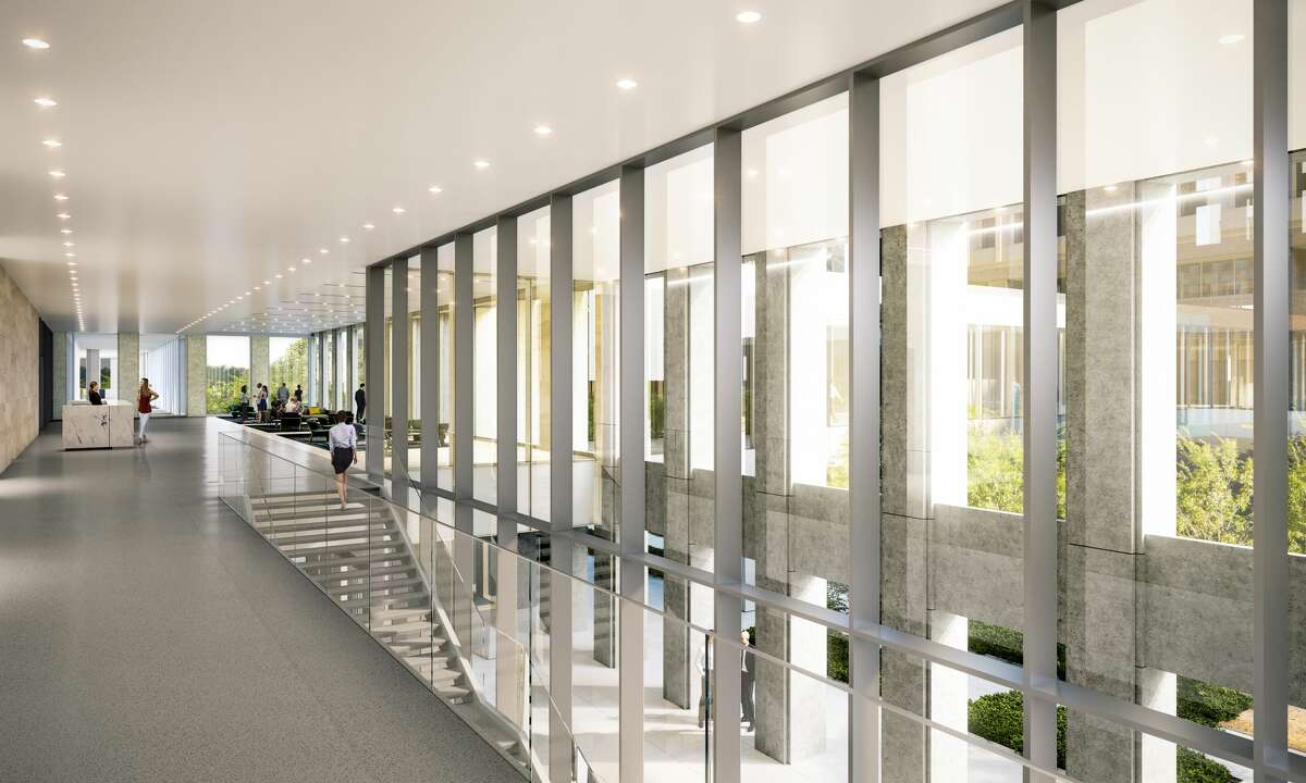 The renovations will include a new two-story lobby at Two Allen Center.