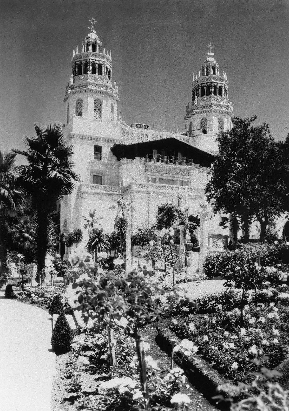 Historic image of Hearst Castle in its heyday.