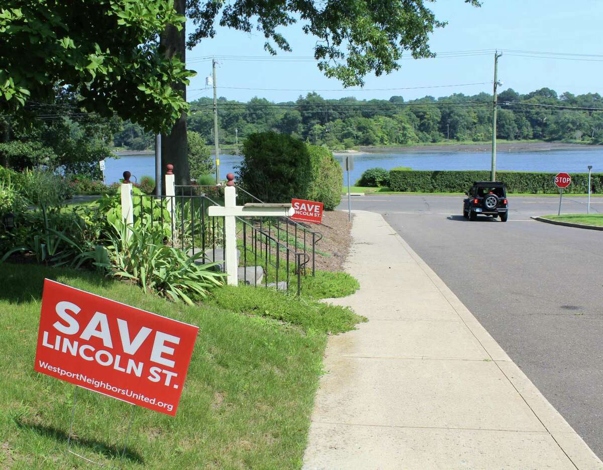 A group of residents formed Westport Neighbors United LLC to organize against a proposed affordable housing complex on Lincoln Street. Photo of Lincoln Street taken on Aug. 6.