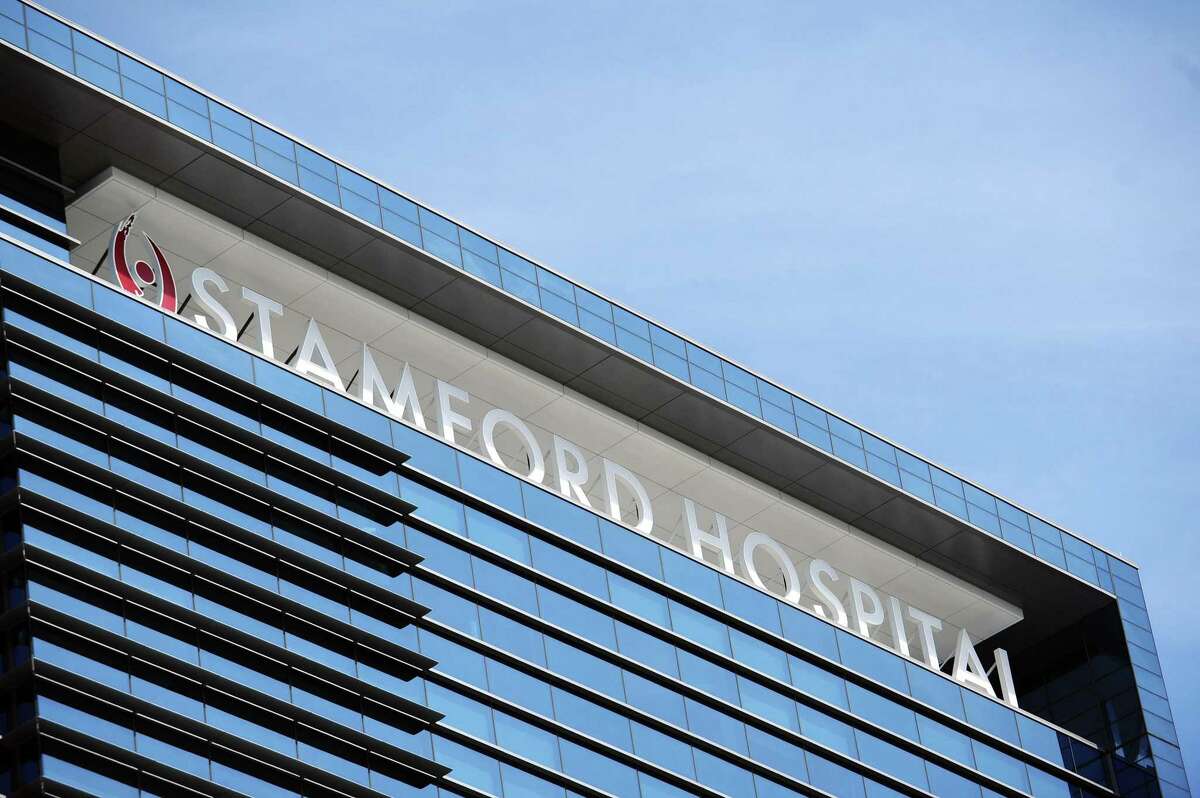 The new Stamford Hospital sign is shown in this September 2016 photo.