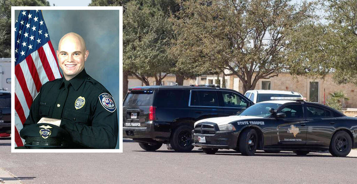 Midland Police Department Officer Nathan Heidelberg died this morning after being shot while responding to an alarm at a local residence, according to the city’s spokesman.