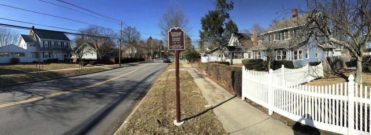 Stamford's Hubbard Heights neighborhood, established in the late 1700s, is the first in the city in more than 25 years to be designated as a Historic District by the National Park Service. A sign honoring its designation is on Hubbard Avenue in Stamford.