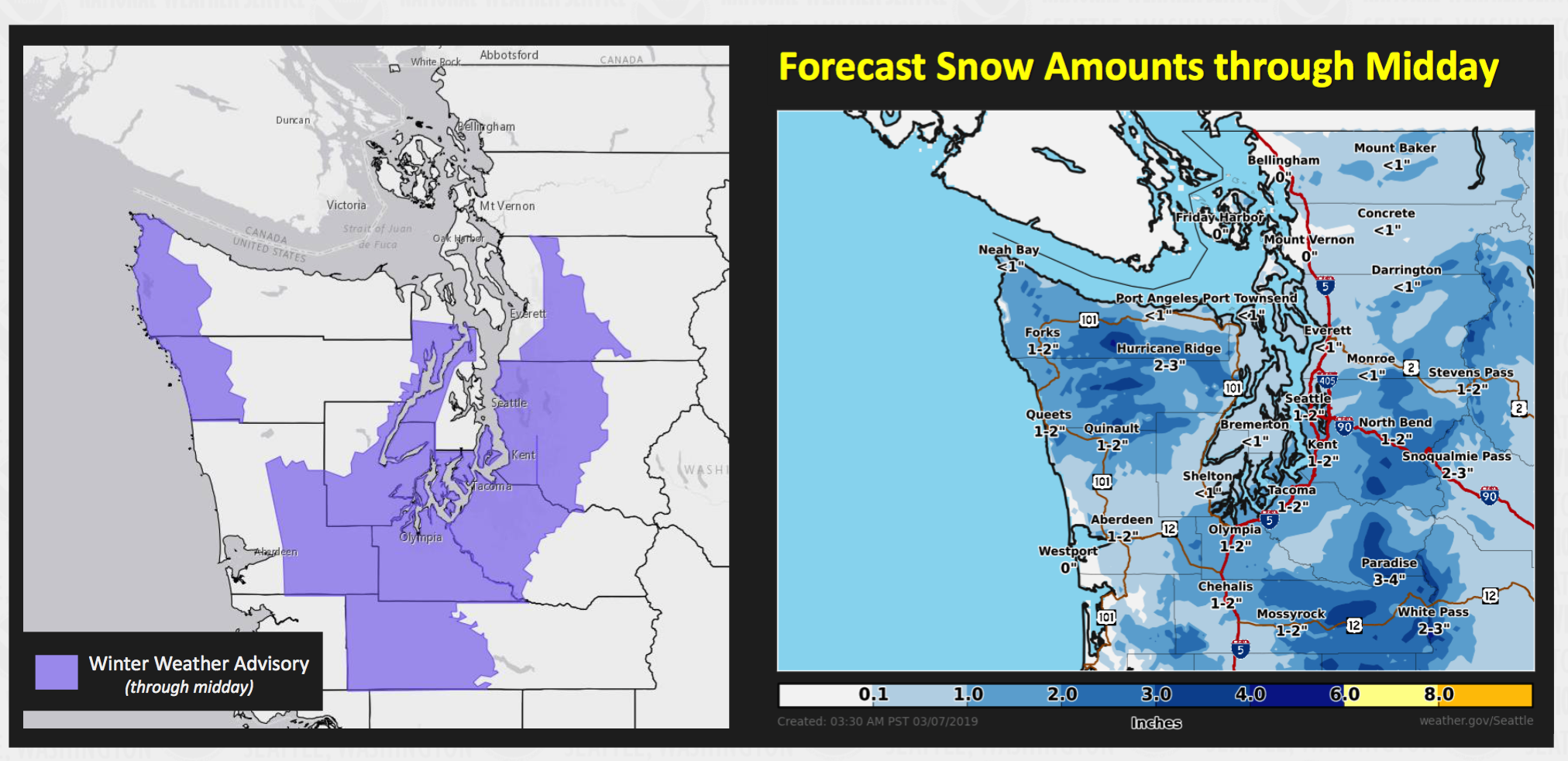 Cold slush: Flakes fall again in the Seattle-metro area