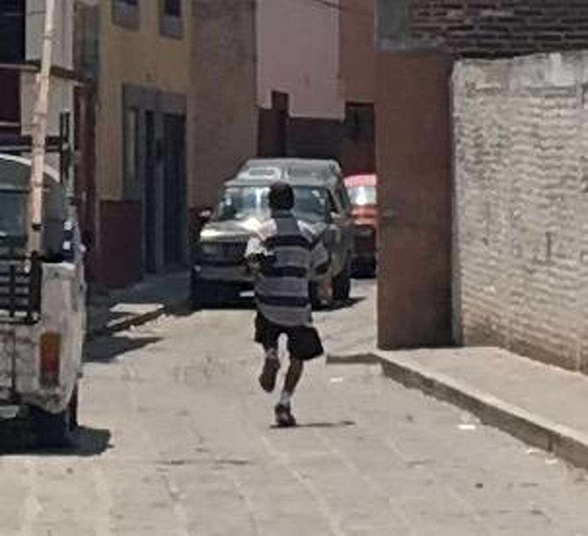 When Dwight Silverman's phone was stolen in 2017 in San Miguel de Allende, Mexico, his wife ised her iPhone to snap this photo of the thief as he sprinted away.