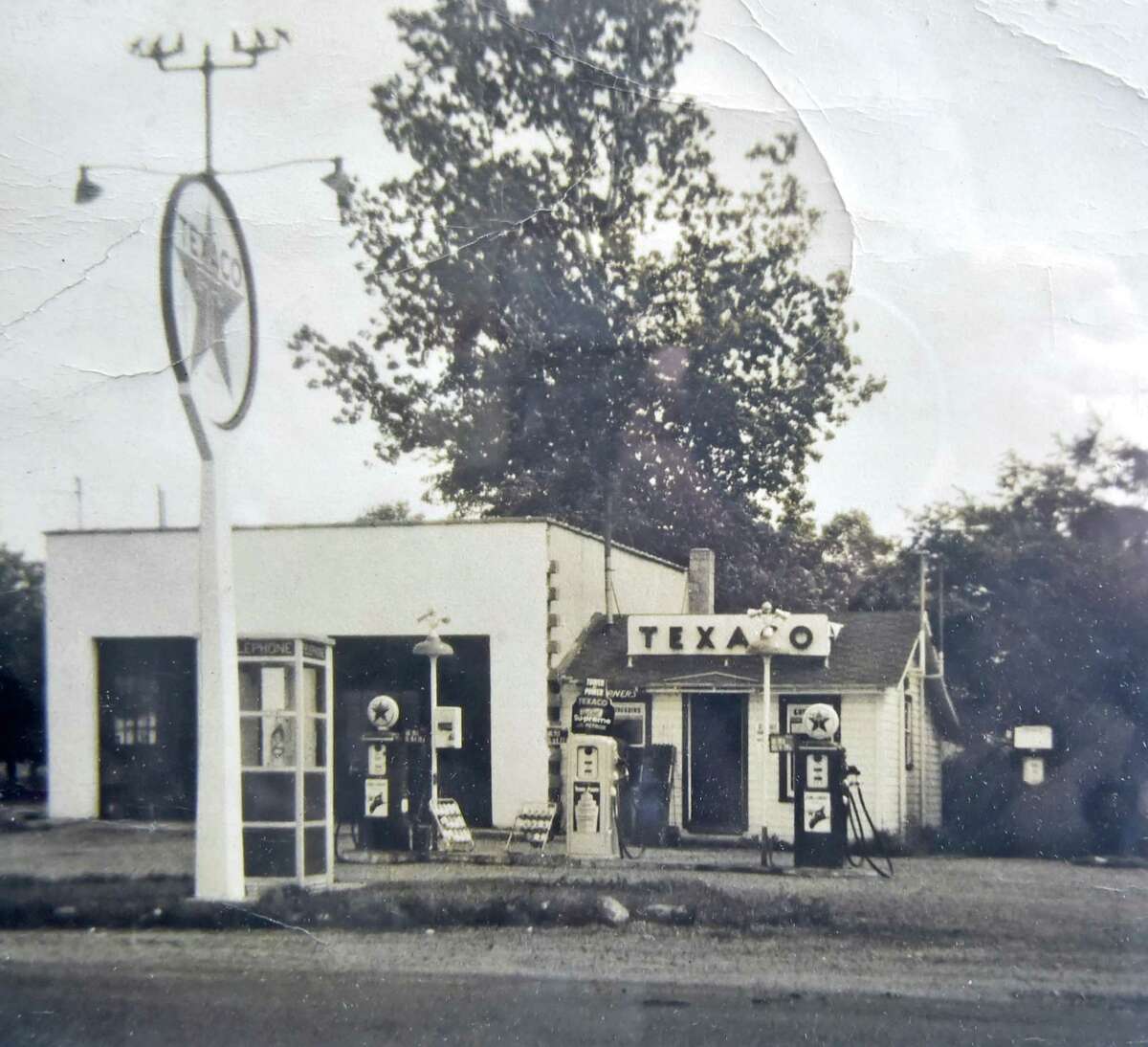 Old Four Corners gas station on Rte. 80 Guilford, harkens back to yesteryear