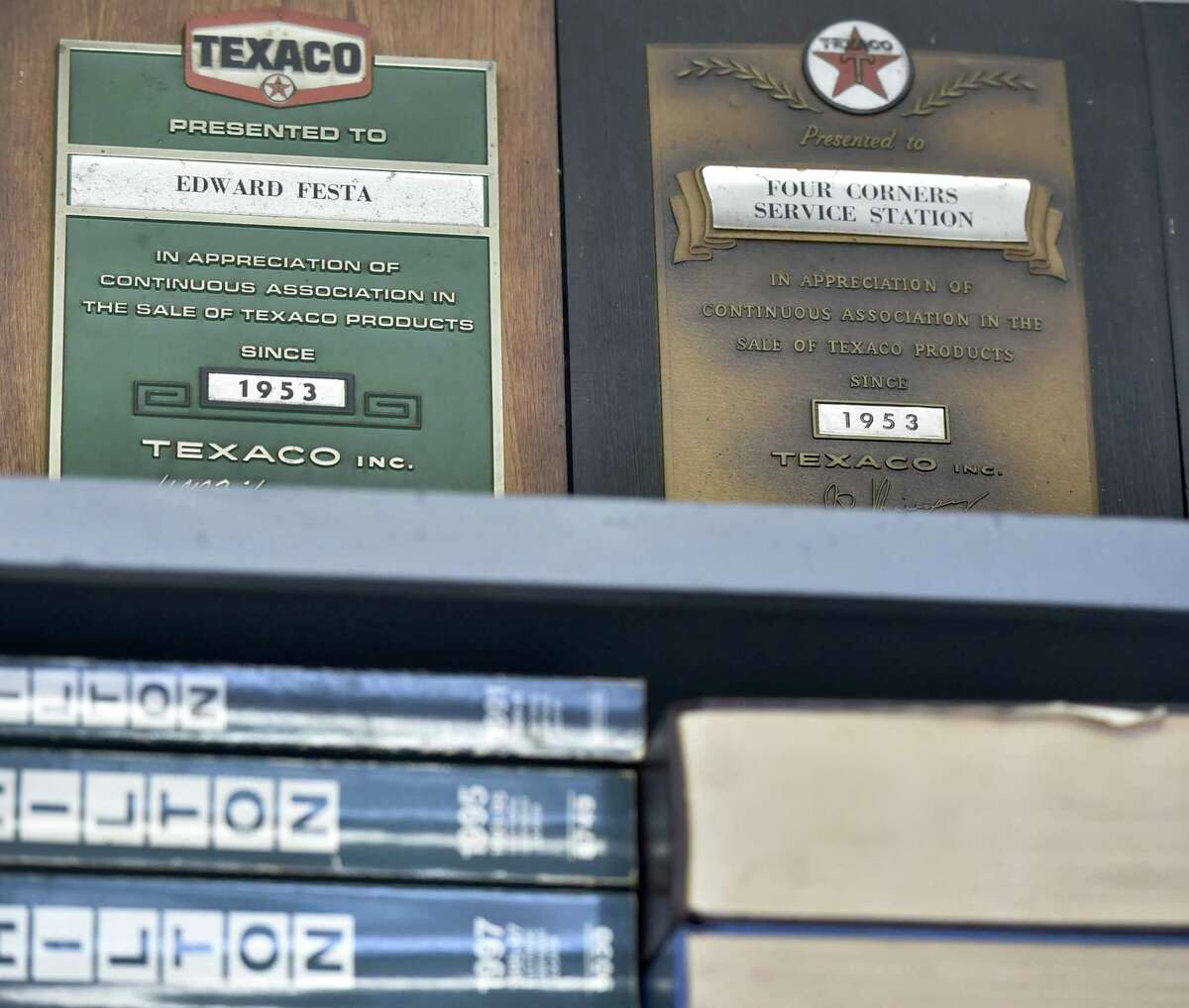 Old Four Corners gas station on Rte. 80 Guilford, harkens back to yesteryear