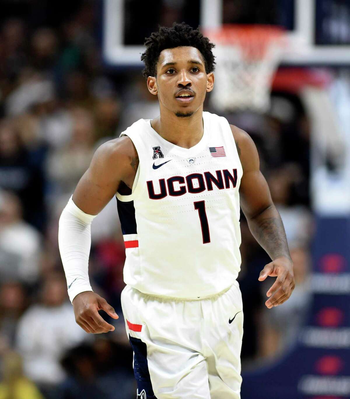 UConn’s Christian Vital is hoping to reach the postseason for the first time in his four years at the school this season.