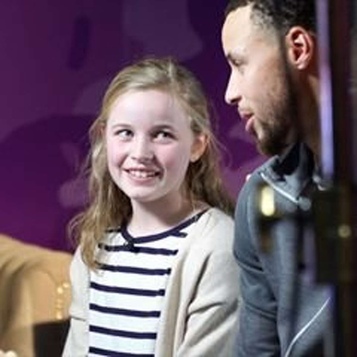 Warriors Stephen Curry hosts 9 year old Napa girl who inspired