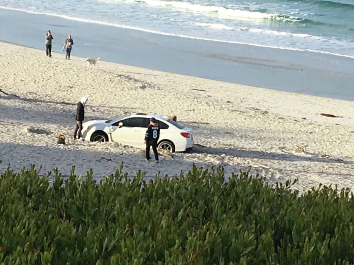 Man puts the 'car' in Carmel, gets stuck on the beach for 7 hours, police say