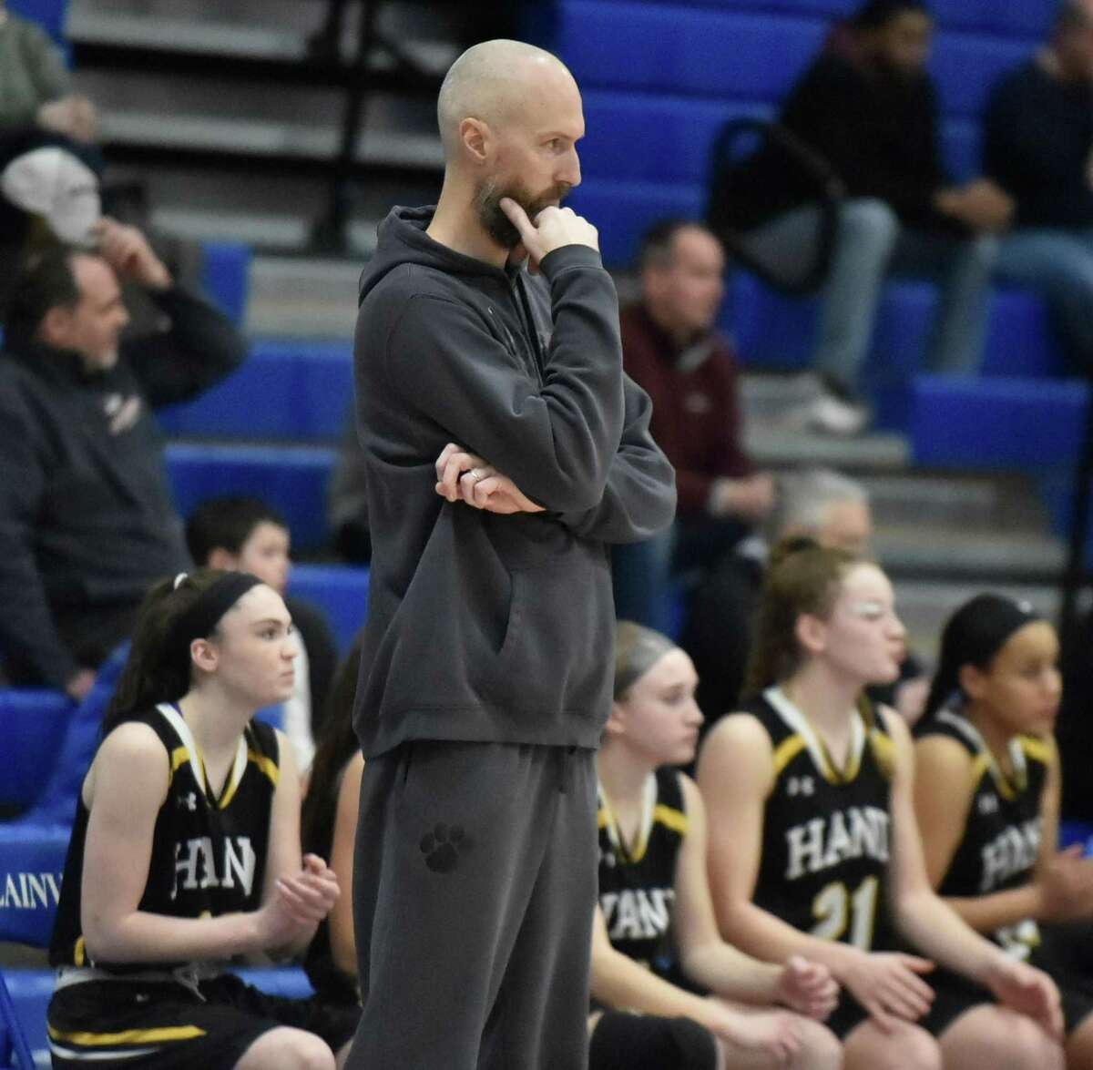 Coach Tim Treadwell and the Hand girls basketball team will face fellow SCC foe Hillhouse in the Class L championship game on Saturday.