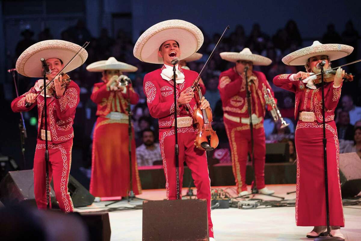 Mariachi Los Soberanos, of San Antonio, perform during the 2019 Houston Livestock Show and Rodeo Go Tejano Committee Mariachi Invitational Showcase on Saturday, March 9, 2019, in Houston.