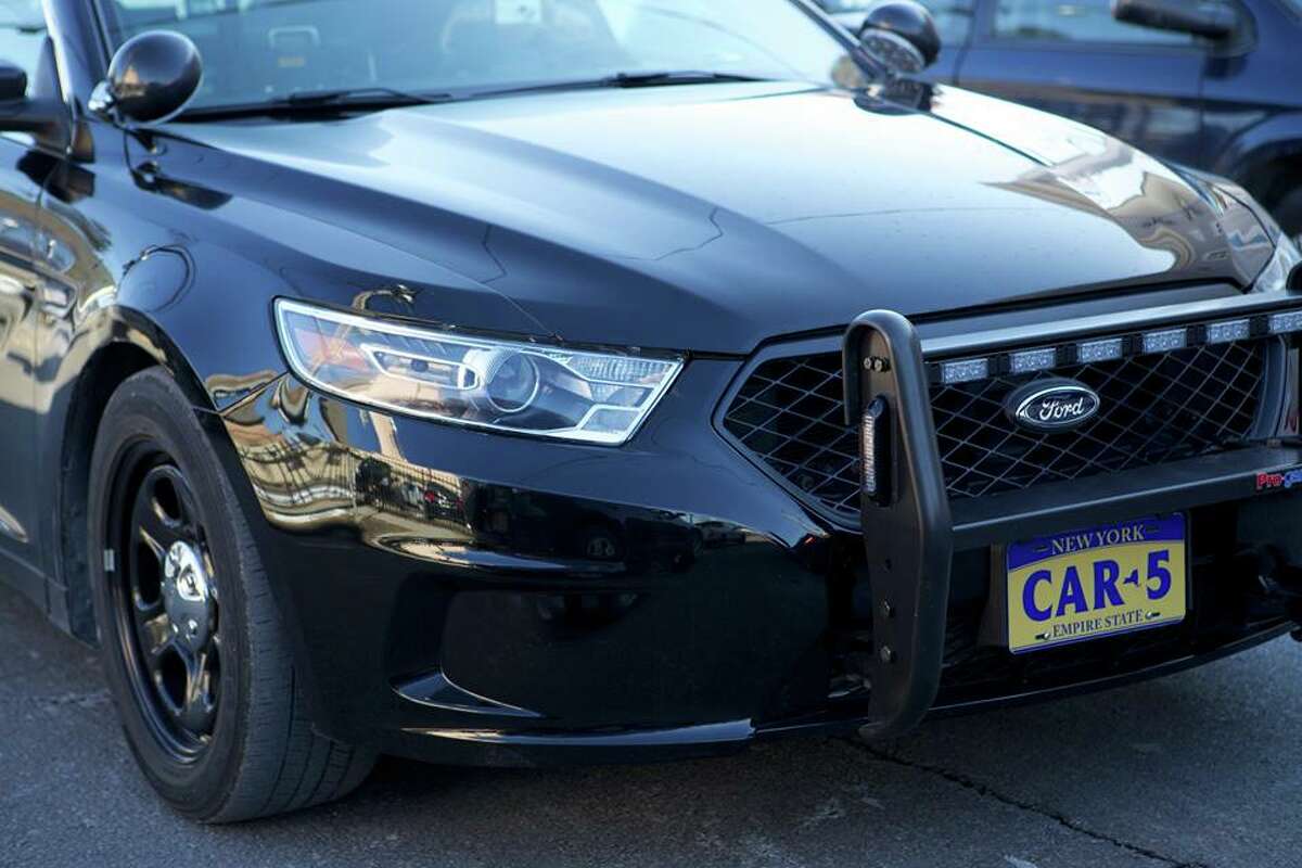 A Hudson Police Department car on the scene on Tuesday, March 5, 2019 in Hudson, N.Y. Hudson Police will undergo training to better protect the well-being of children when their parents are arrested.