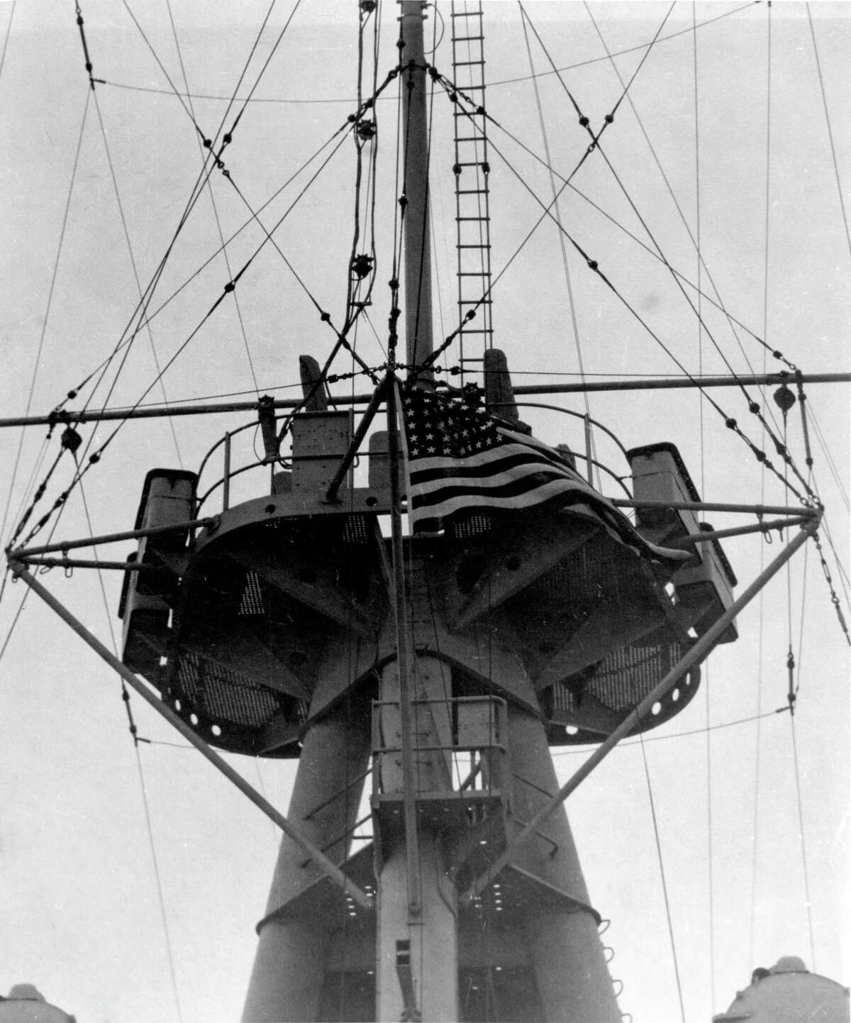 Rare photos show USS Houston visiting city