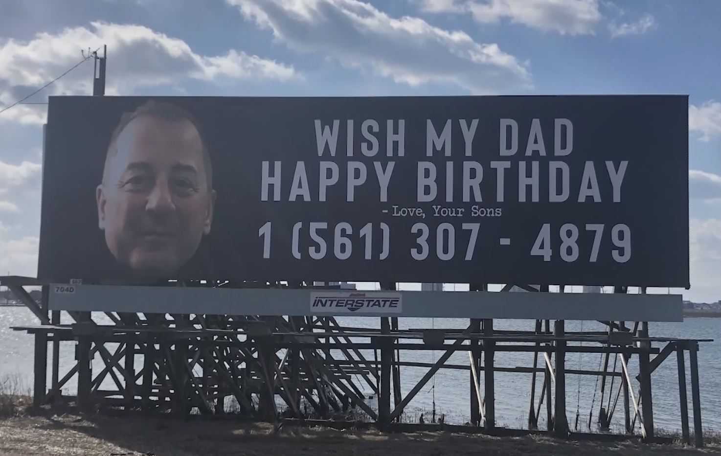 'Wish my dad Happy Birthday' billboard goes viral, brings in 15,000 messages