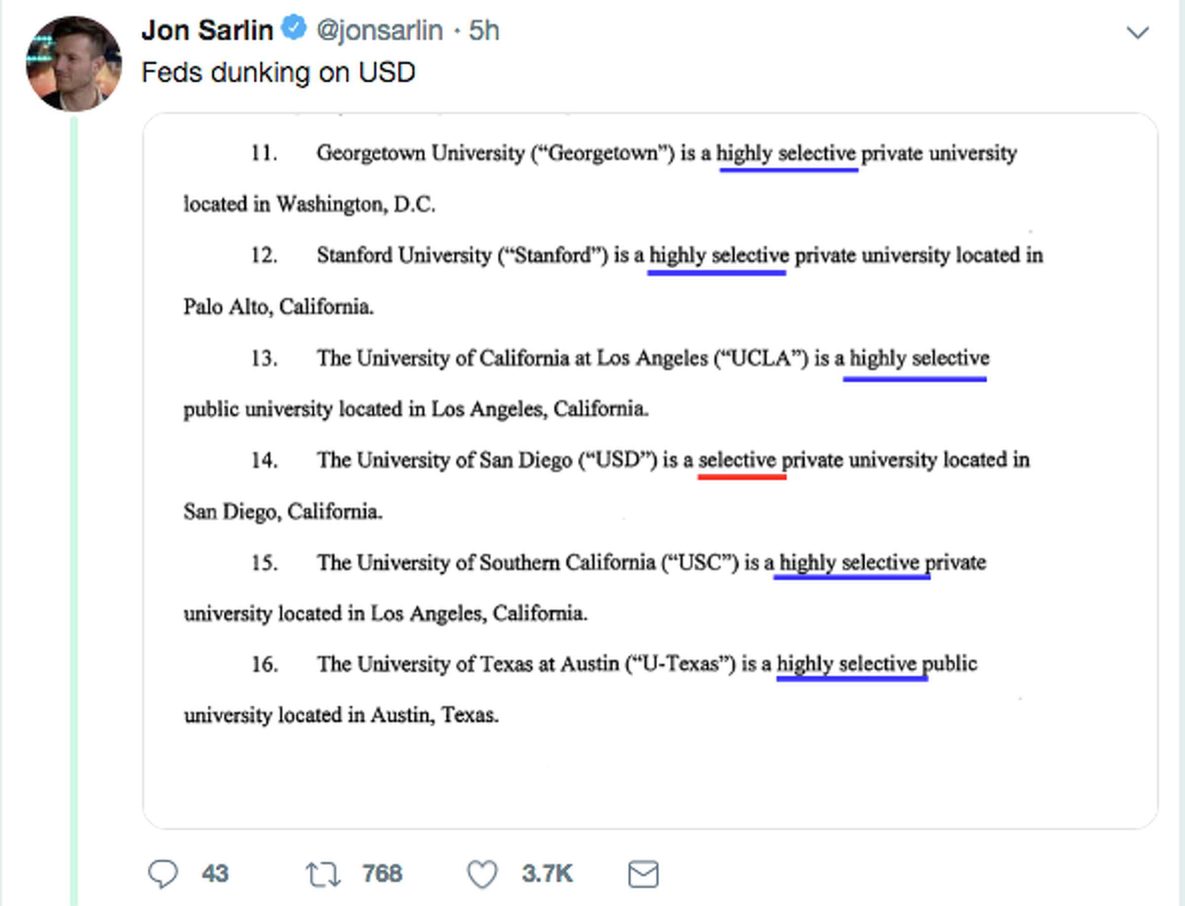 Social media reacts hilariously, thoughtfully to college admissions scandal