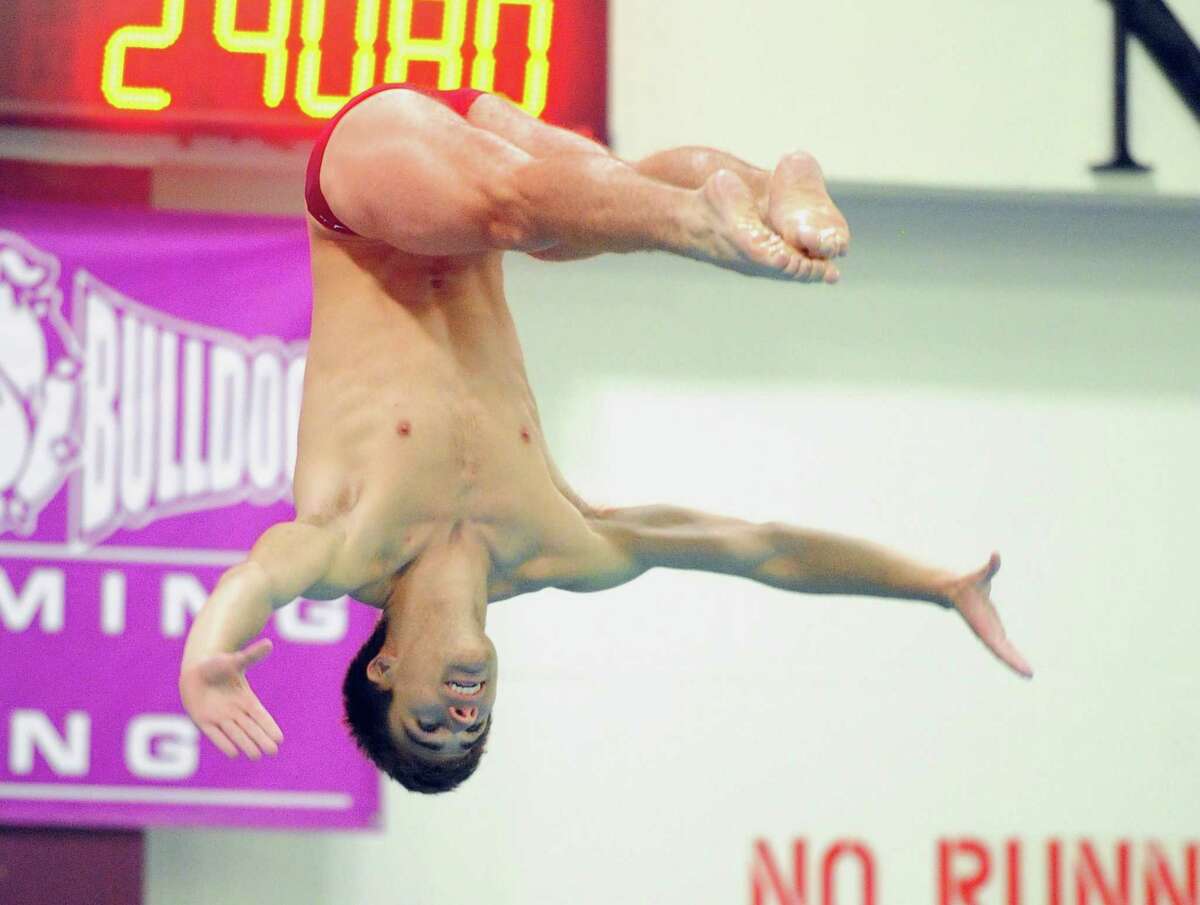 State Open Diving Championship action in Hartford, Conn., on Tuesday Mar. 12 2019.