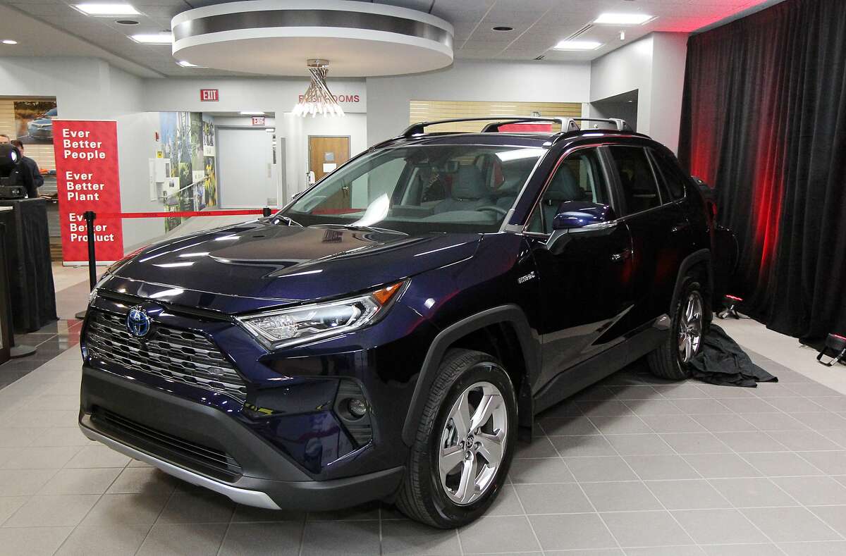 GEORGETOWN, KY - MARCH 14: Toyota Motor Manufacturing unveils the 2019 Toyota RAV4 Hybrid at their Georgetown plant on March 14, 2019 in Georgetown, Kentucky. Toyota says it will invest nearly $13 billion dollars in it's U.S. operations and plans to add 600 new jobs at American manufacturing plants by 2021. (Photo by John Sommers II/Getty Images)
