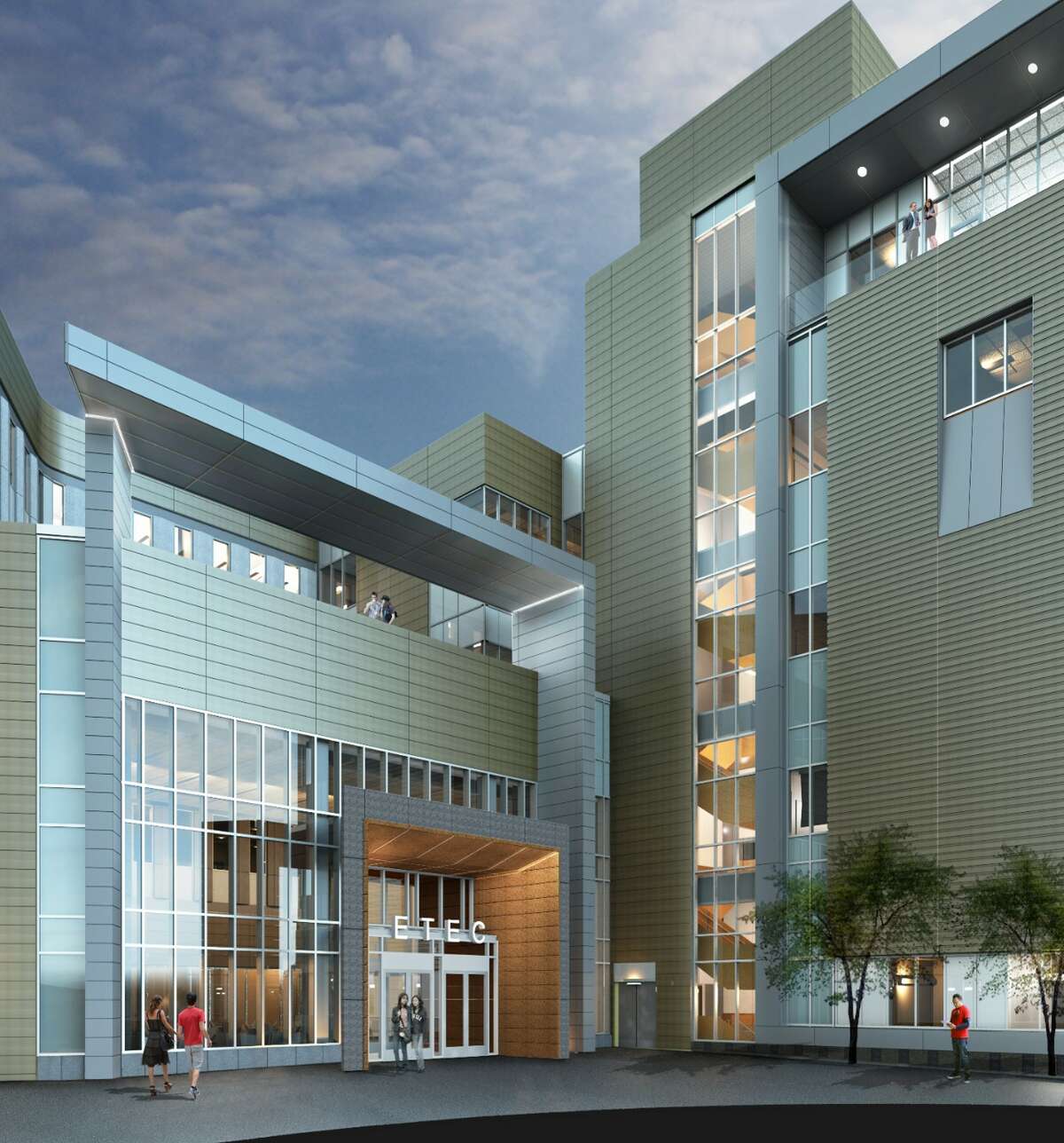 Steel construction done on UAlbany's huge ETEC complex