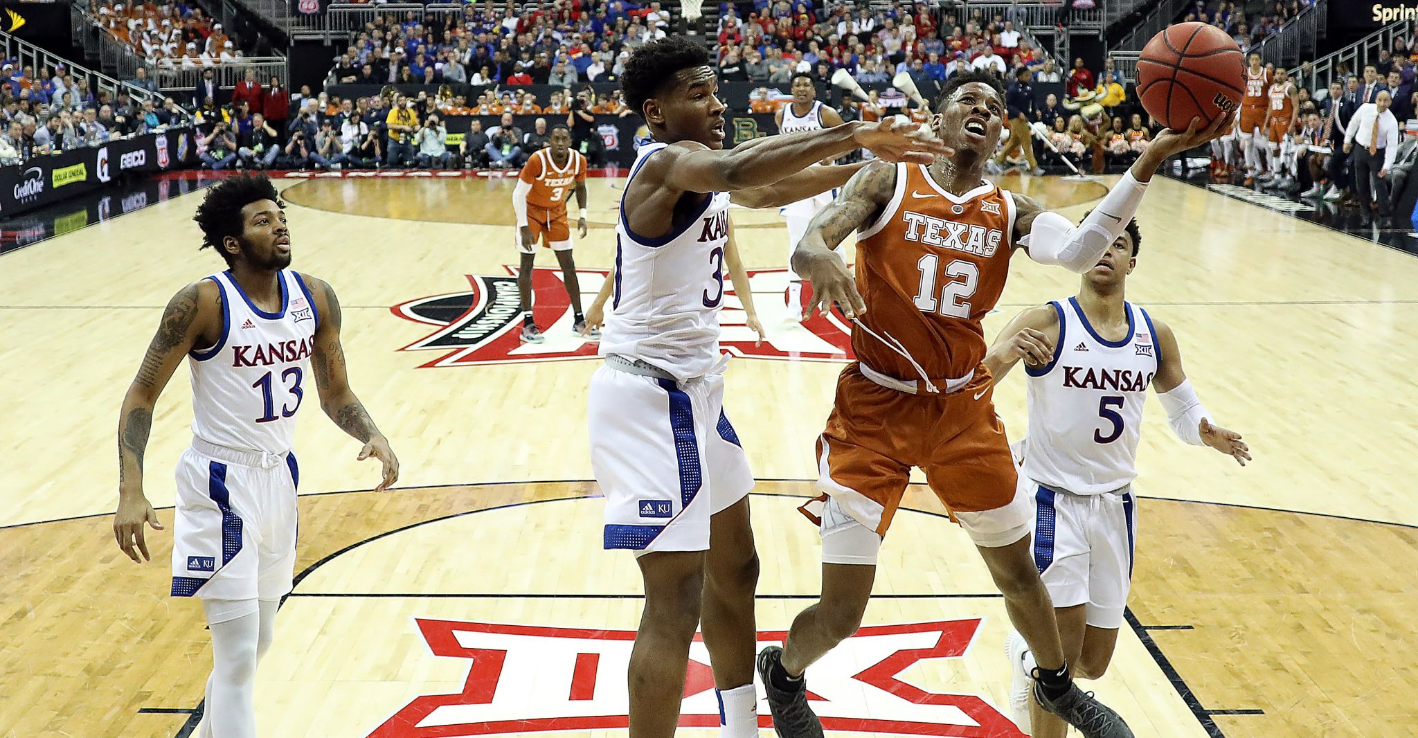 Texas Falls To No 17 Kansas In Big 12 Tourney Quarterfinals